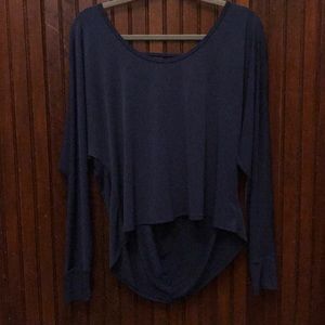 Navy blue athletic shirt